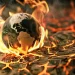 imagem do aquecimento do planeta terra